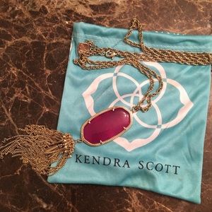 Kendra Scott Rayne Necklace-purple jade